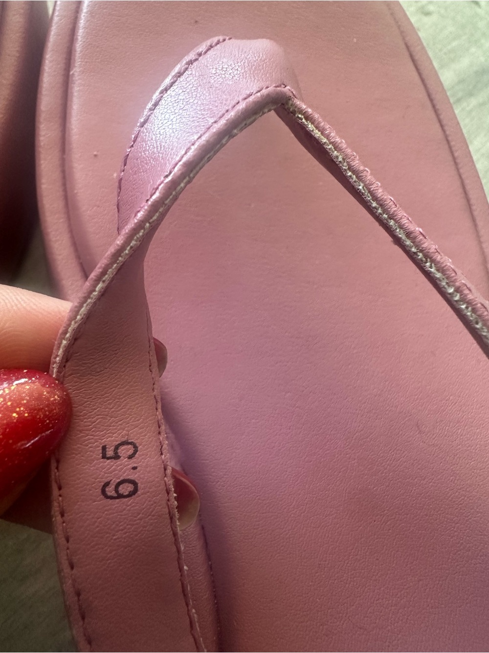 Seychelles Rose Pink Platform Flip-Flops urban renewal thong wedge sandal sz 6.5 - Picture 5 of 6